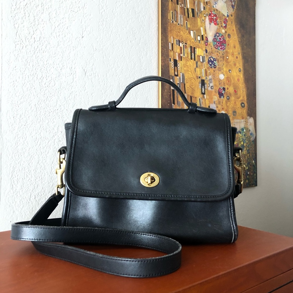 vintage Coach court leather bag 9870